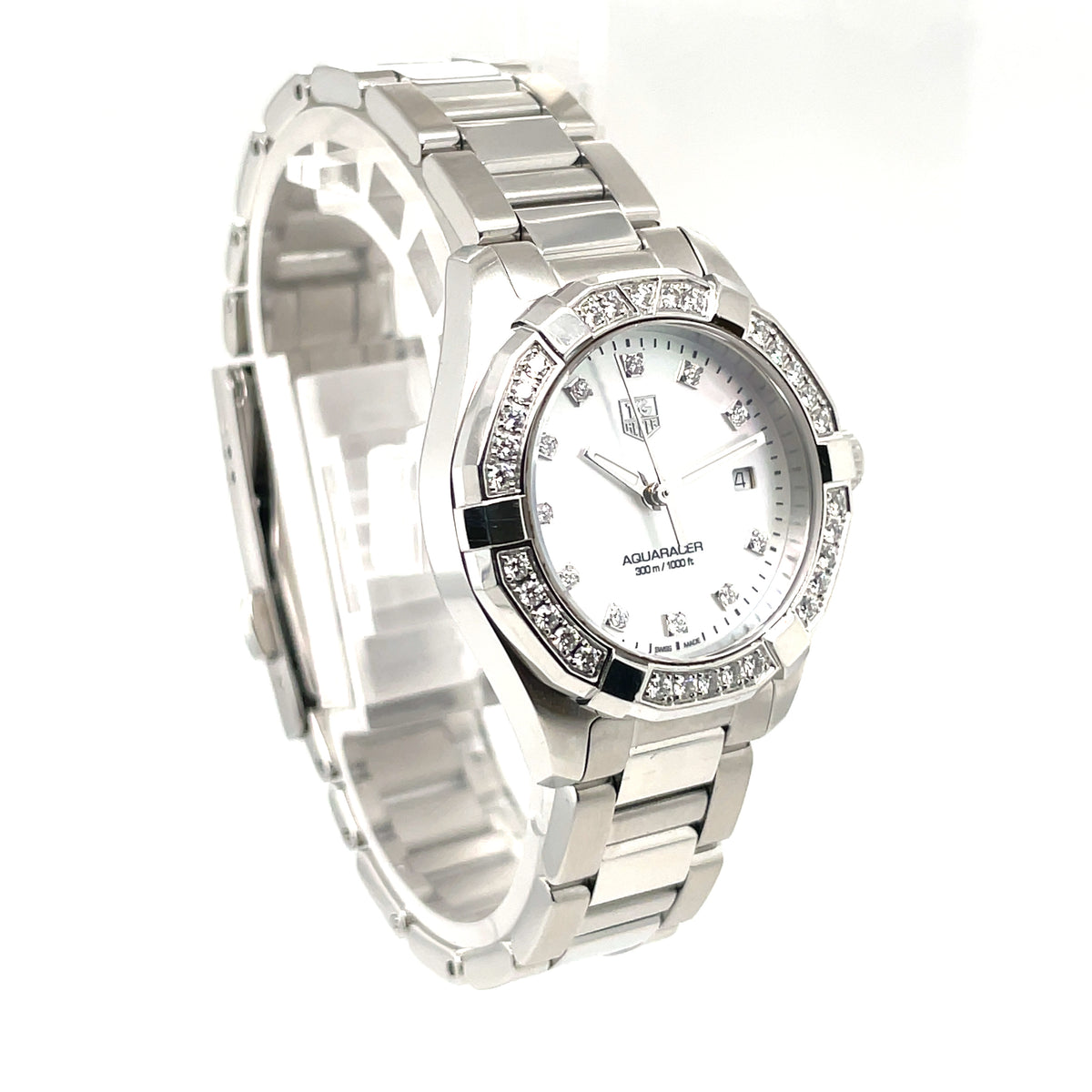 Pre-Owned Tag Heuer Aquaracer Ladies Dia Bezel 27mm WAY1414.BA0920