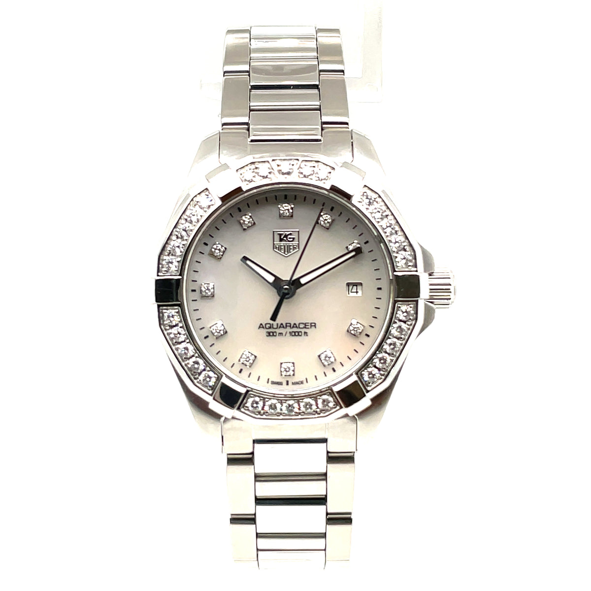 Pre-Owned Tag Heuer Aquaracer Ladies Dia Bezel 27mm WAY1414.BA0920