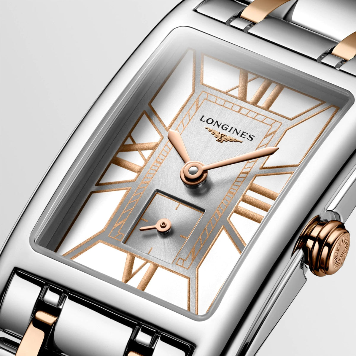 Longines DolceVita Two Tone Steel & Rose Watch 20.8mm L5.255.5.75.7