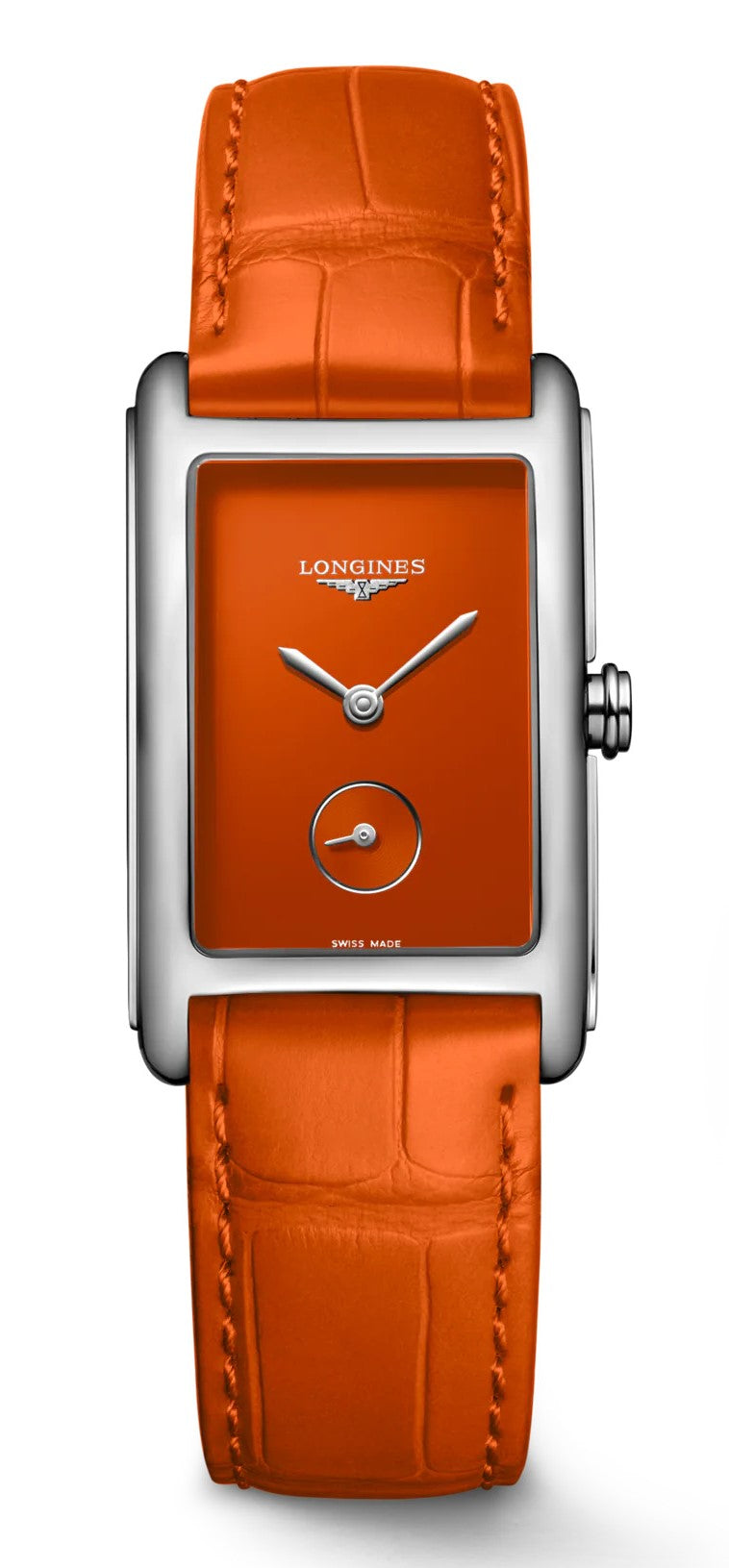 Longines DolceVita Orange Strap Watch 23.3mm L5.512.4.92.2