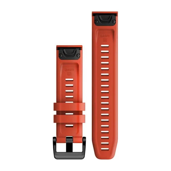 Garmin QuickFit® 22mm Flame Red Silicone 010-13111-04