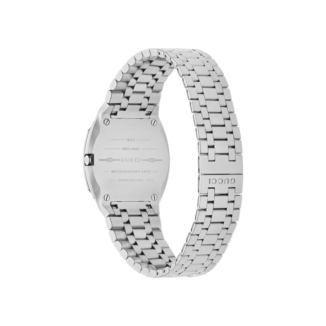 GUCCI 25H Steel Unisex 30mm Watch YA163501