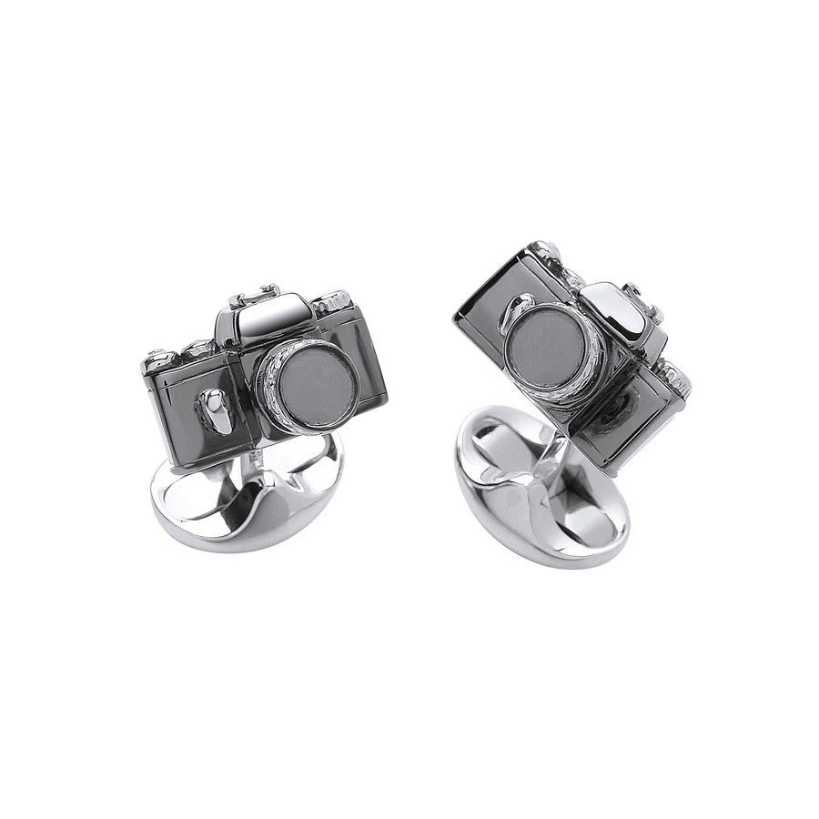 Deakin & Francis Sterling Silver Camera Cufflinks