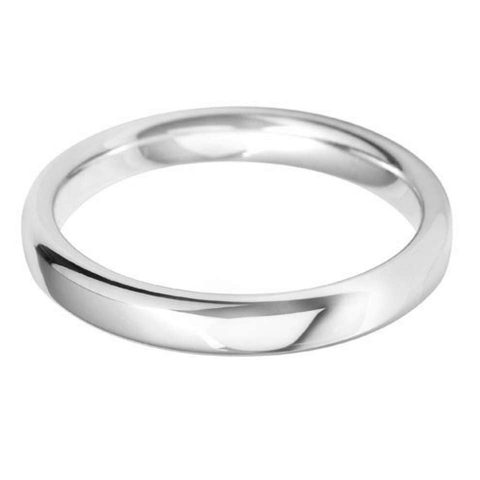 Platinum Court 3mm Band