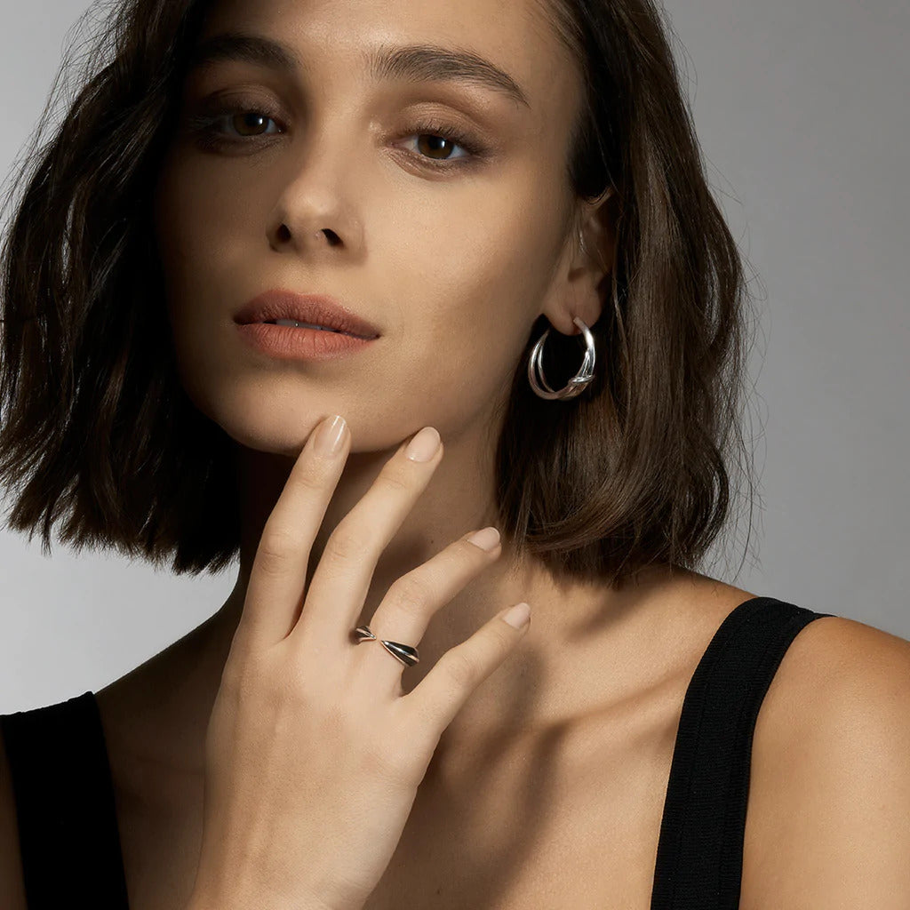 Shaun Leane Sabre Deco Ring, Silver & Ceramic