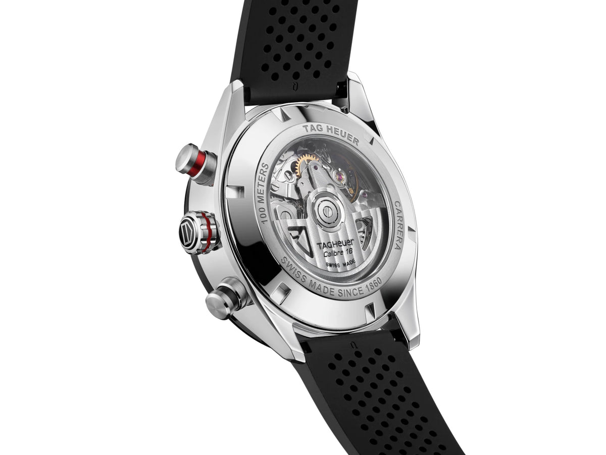Tag Heuer Carrera Automatic Chronograph Rubber Strap 44mm CBN2A1AA.FT6228