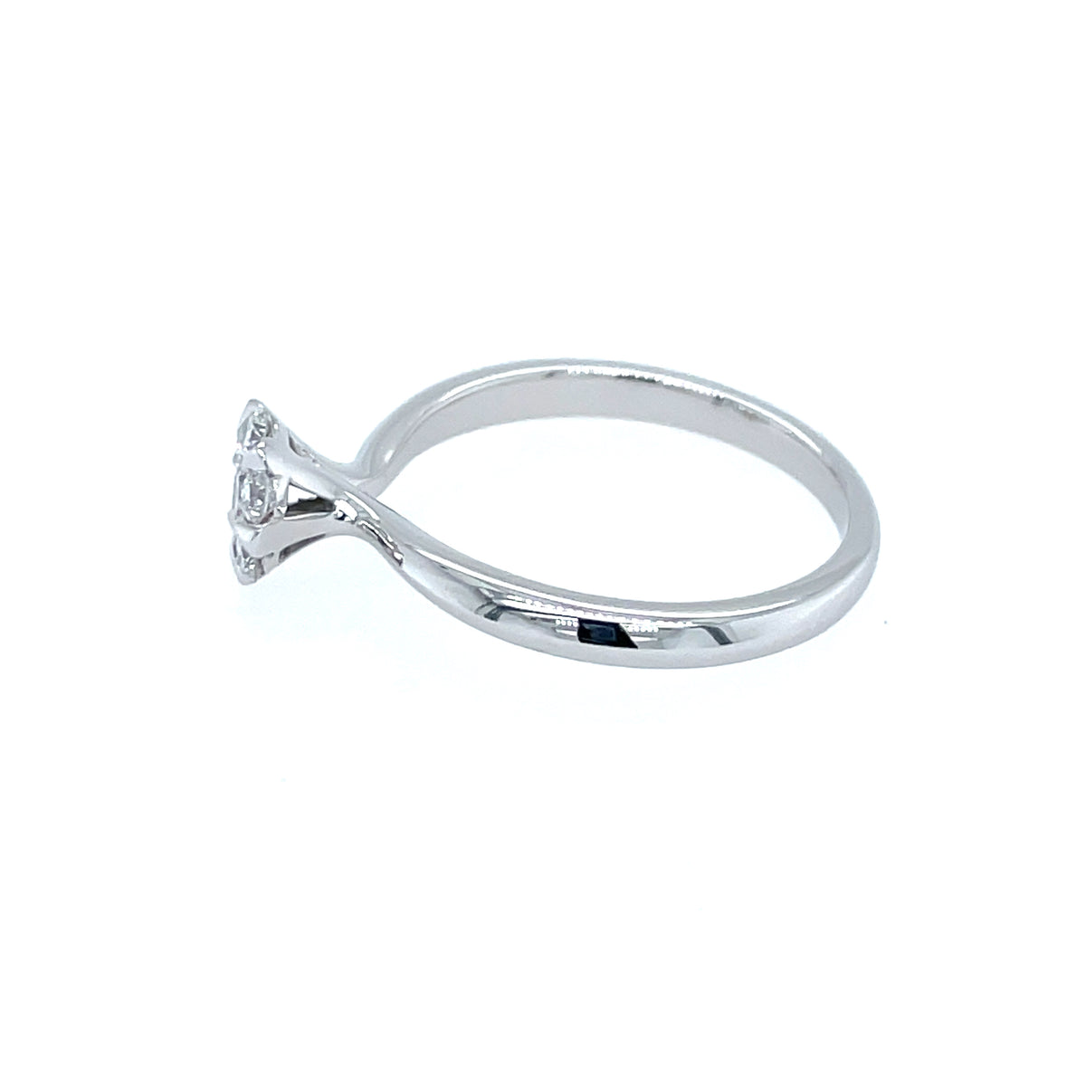 Diamond Flower Cluster 18ct White Gold Ring