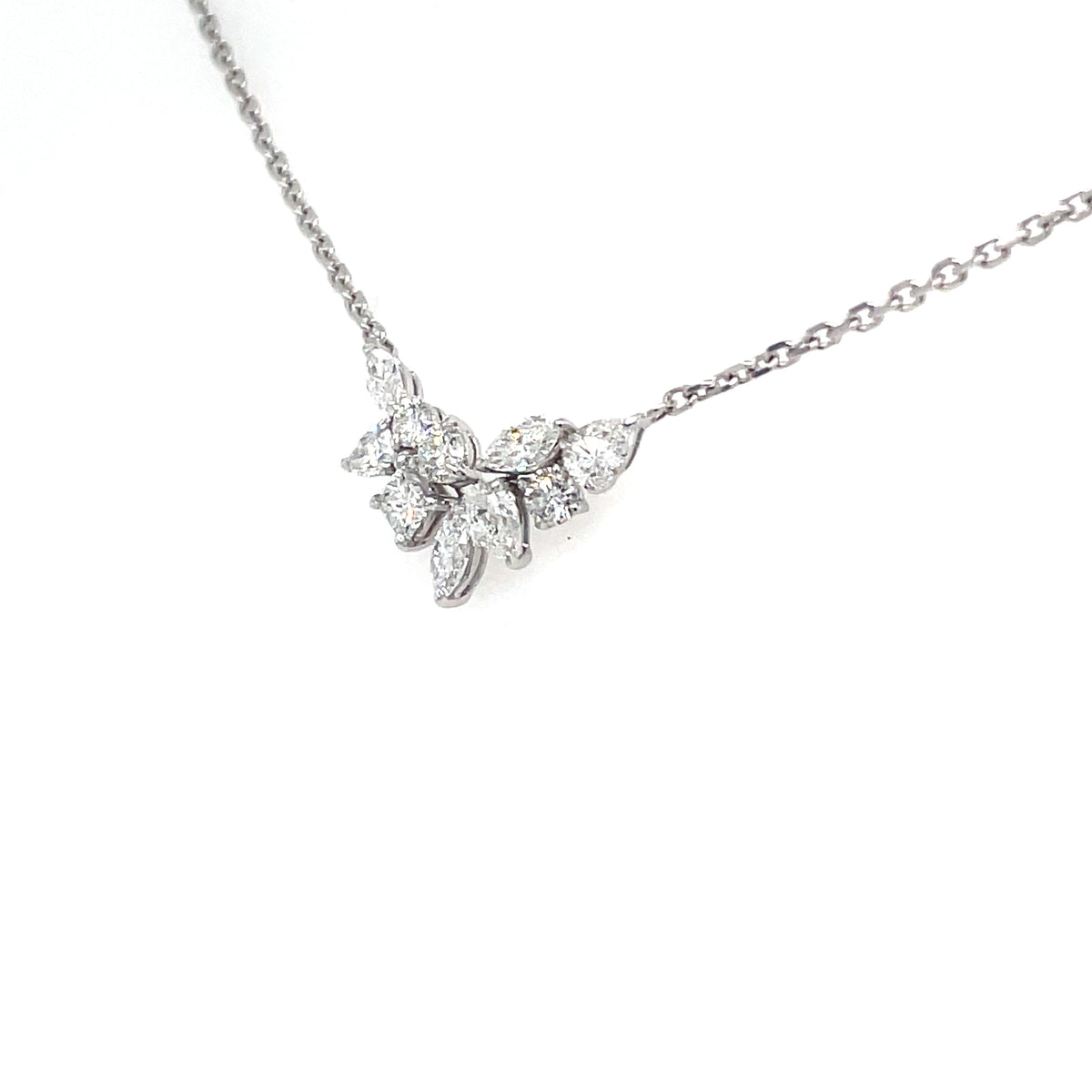 Dancing Diamonds 18ct White Gold Pendant