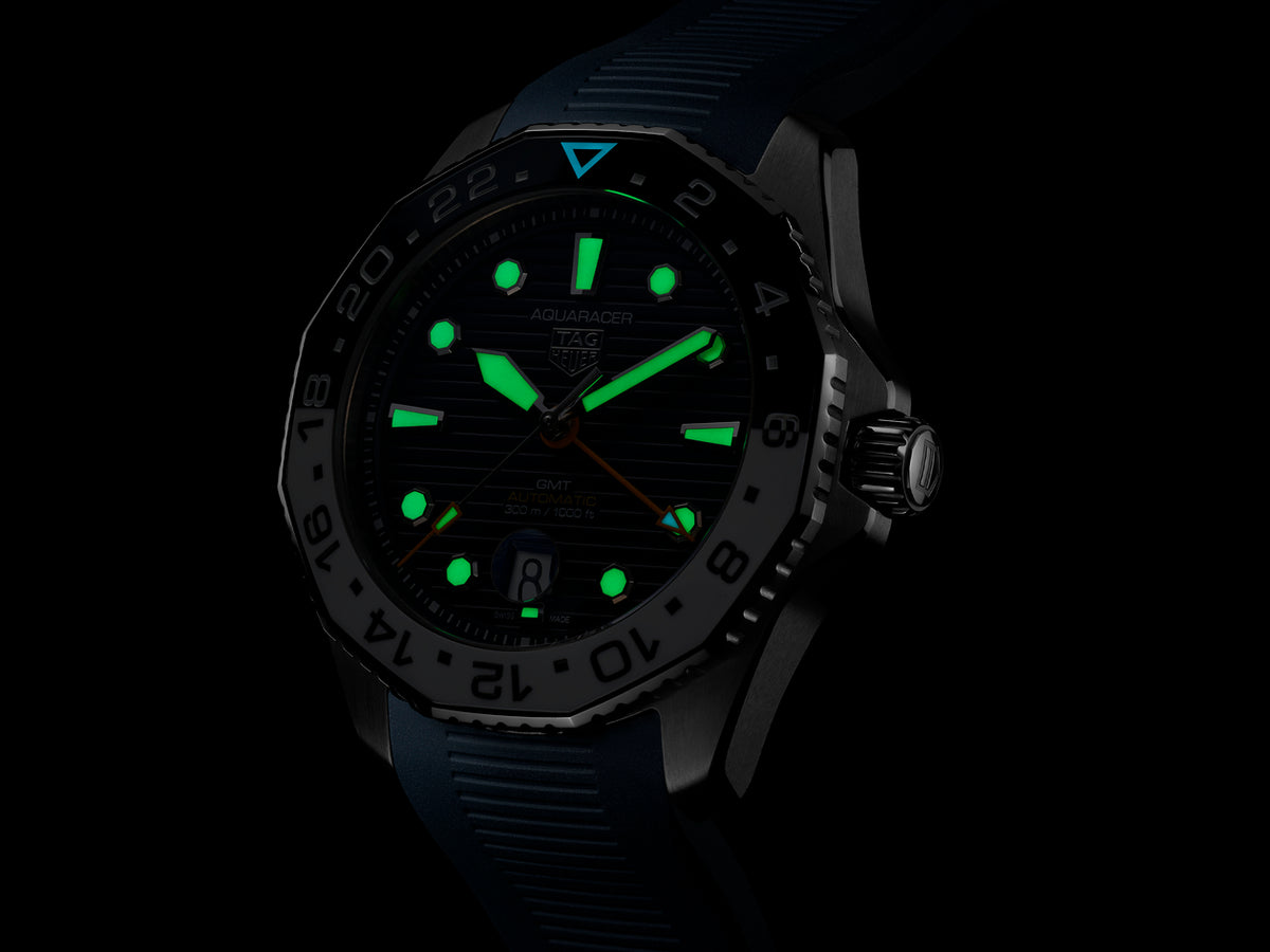 Tag Heuer Aquaracer Professional 300 GMT Rubber Strap 43mm WBN2111.FC6505