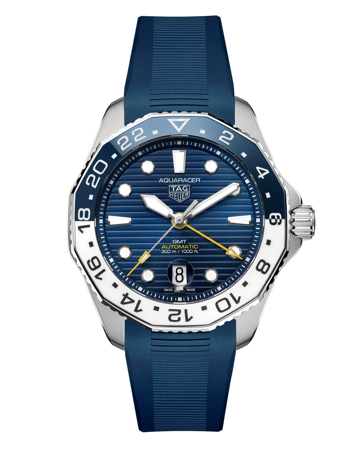 Tag Heuer Aquaracer Professional 300 GMT Rubber Strap 43mm WBN2111.FC6505