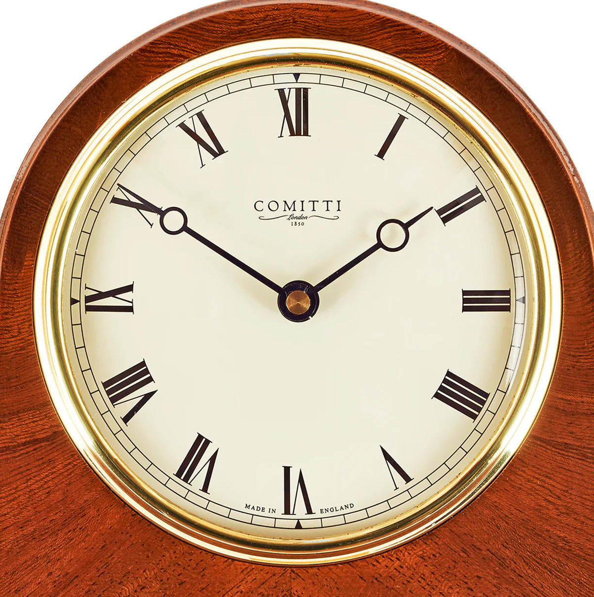 Comitti The Regency Napoleon Mahogany Mantel Clock - Quartz