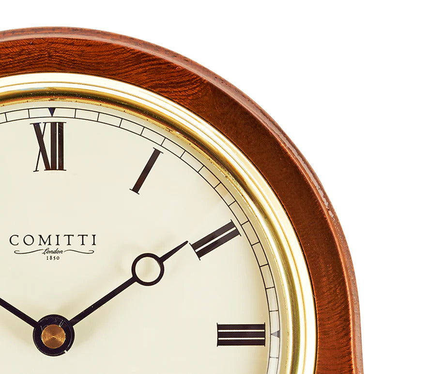 Comitti The Regency Napoleon Mahogany Mantel Clock - Quartz