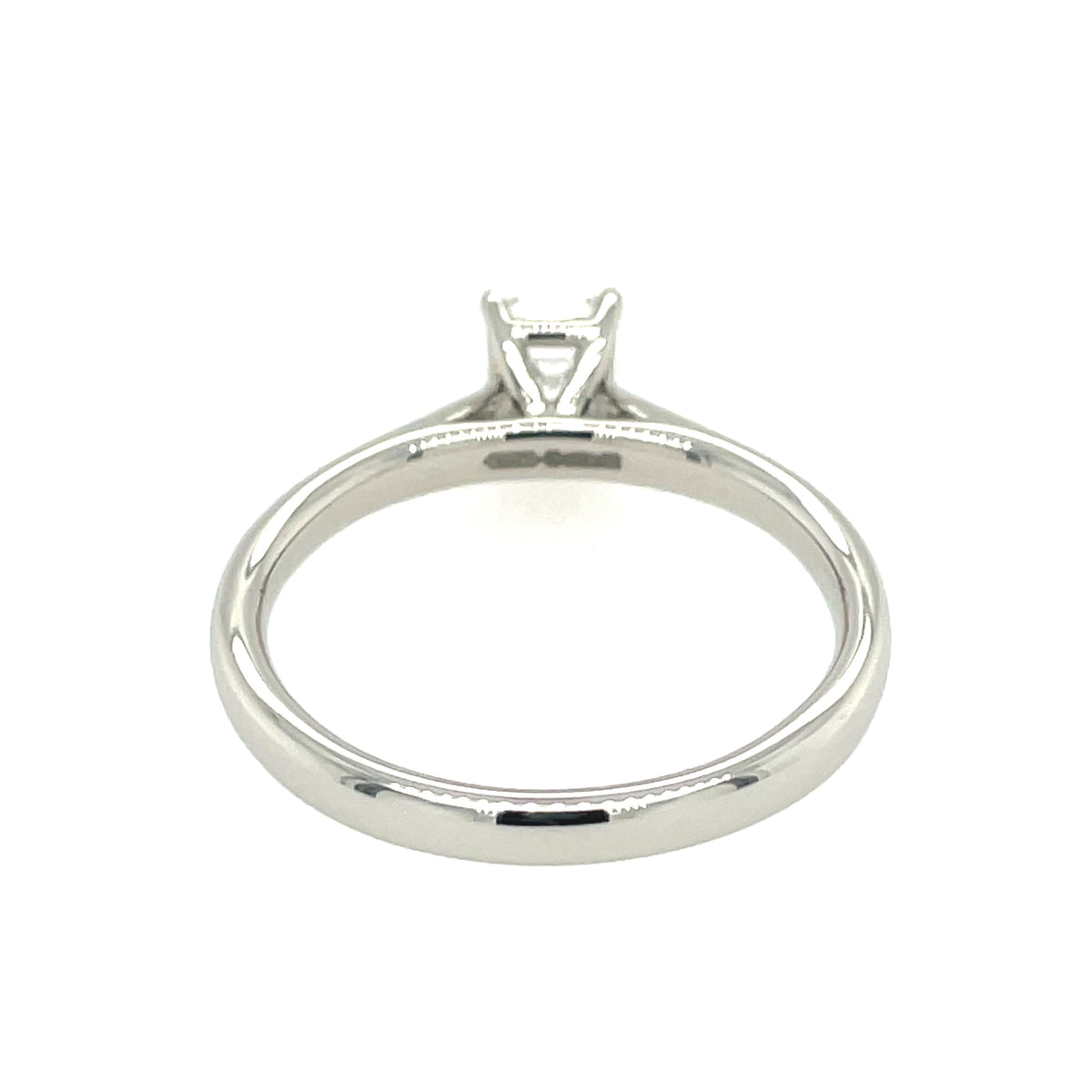 Platinum Emerald Cut 0.72ct Diamond Ring