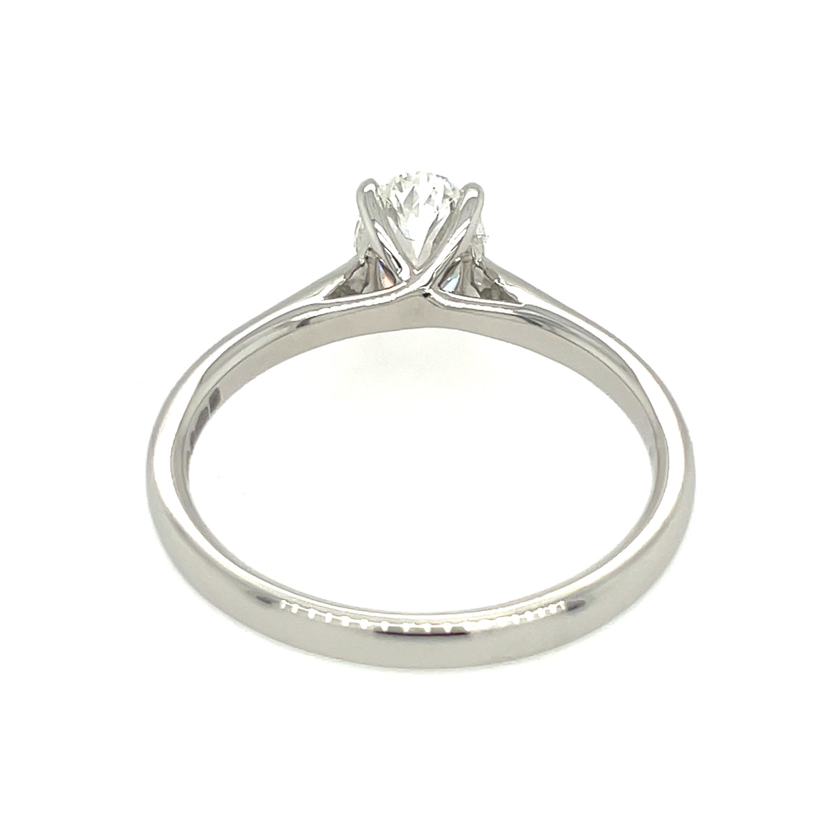 Platinum Oval Cut 0.80ct Diamond Ring