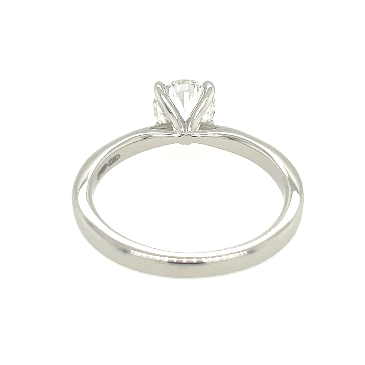 Platinum 1.00ct Round Brilliant Cut Diamond Ring