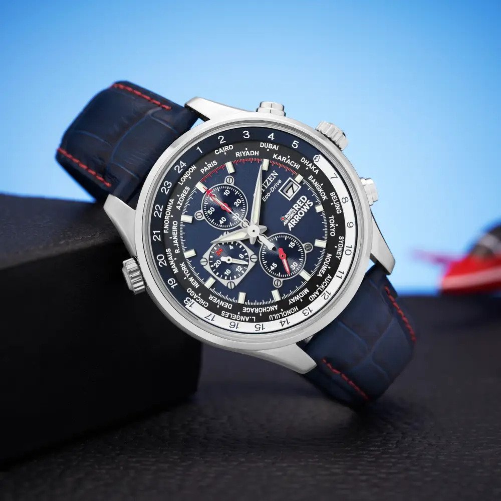 Citizen Eco-Drive Red Arrow Chrono Blue 43mm CA0081-01L