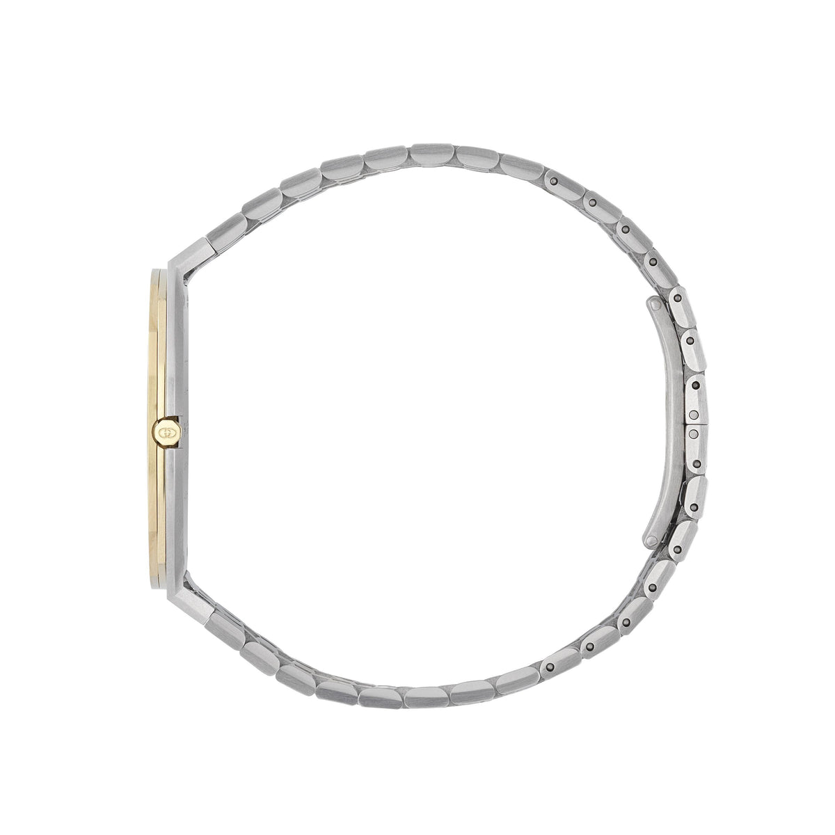 GUCCI 25H Steel & Yellow 34mm Watch YA163403