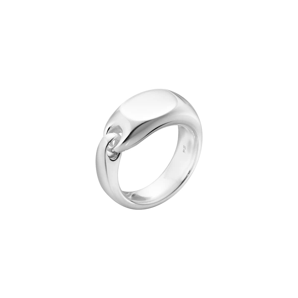 Georg Jensen Reflect Signet Ring, Sterling Silver