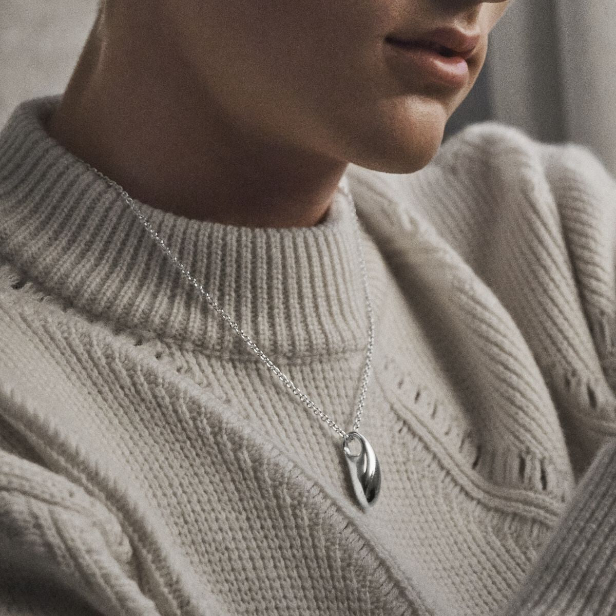 Georg Jensen Reflect Pendant, Medium, Sterling Silver