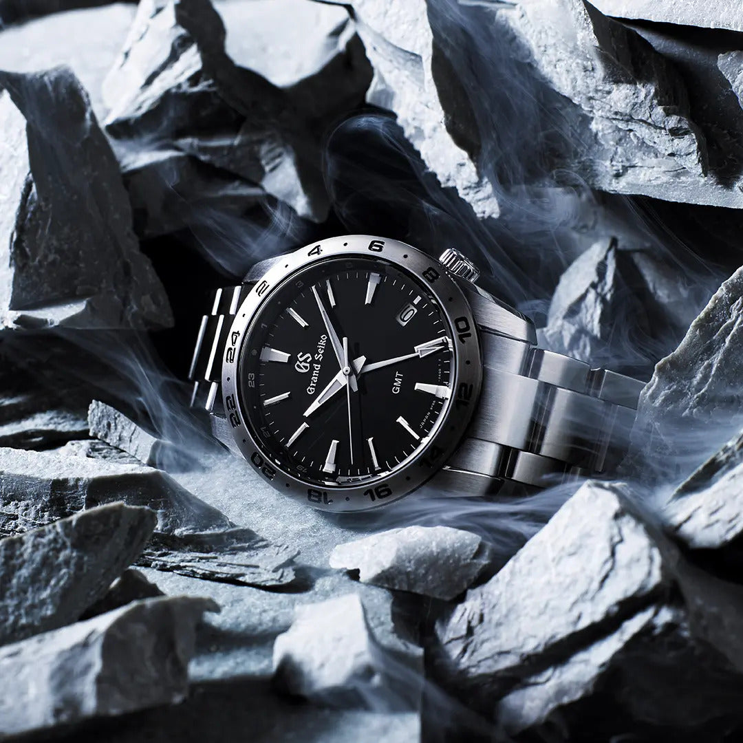 Grand Seiko Sport GMT Quartz 'Slate' Black 39mm Watch SBGN027