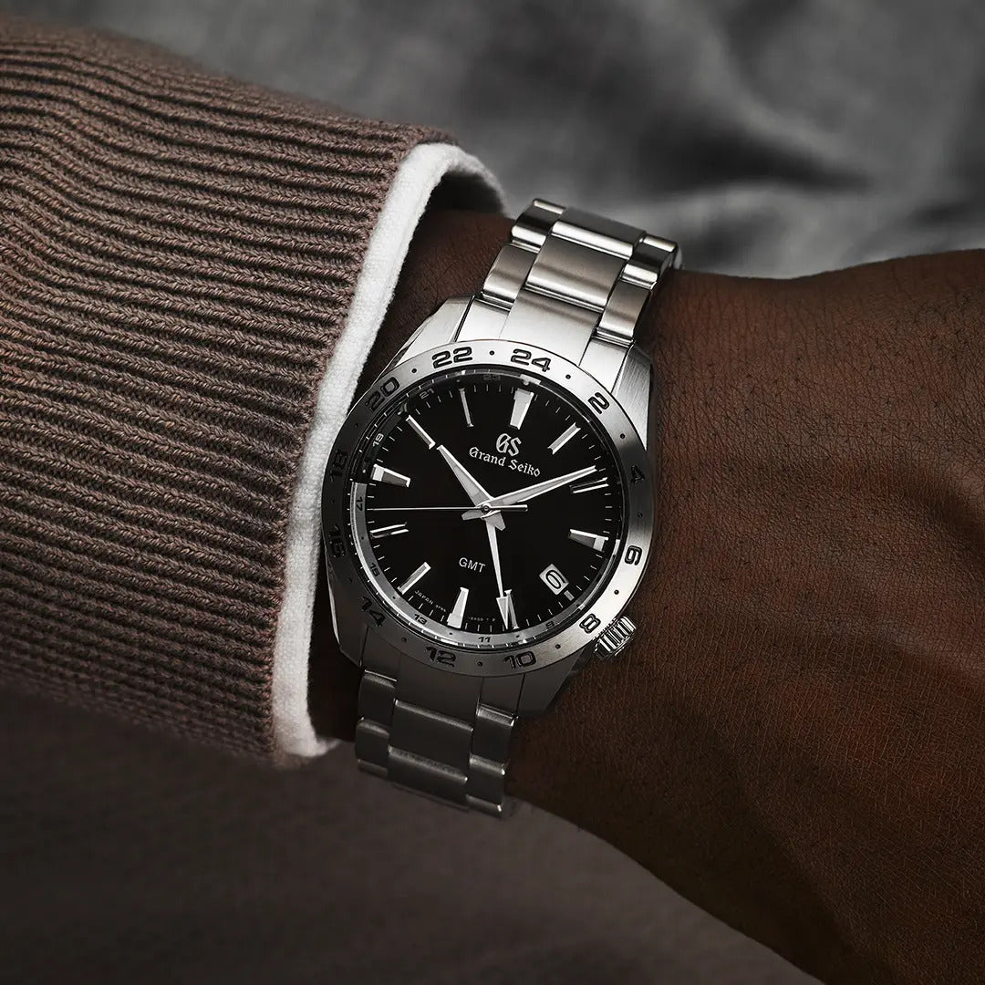 Grand Seiko Sport GMT Quartz 'Slate' Black 39mm Watch SBGN027