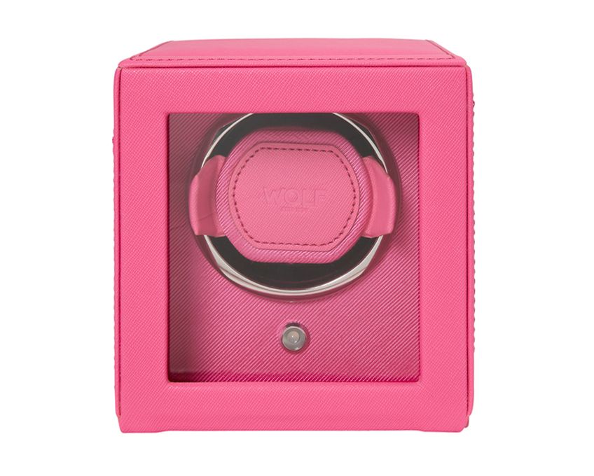 Wolf Cub Single Watch Winder Pink With Cover
