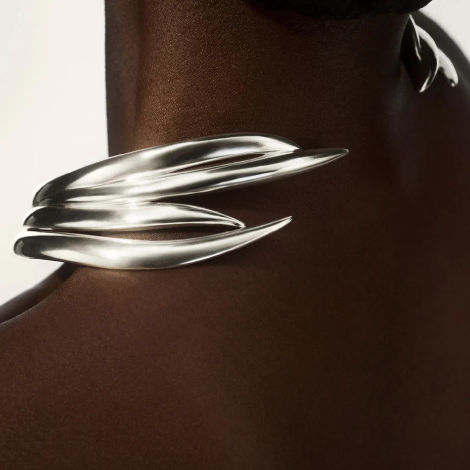 Georg Jensen Arc Necklace, Recycled Sterling Silver