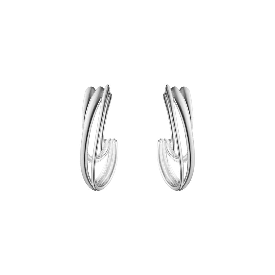 Georg Jensen Arc Earrings, Recycled Sterling Silver
