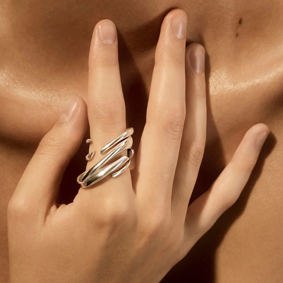 Georg Jensen Arc Ring, Recycled Sterling Silver