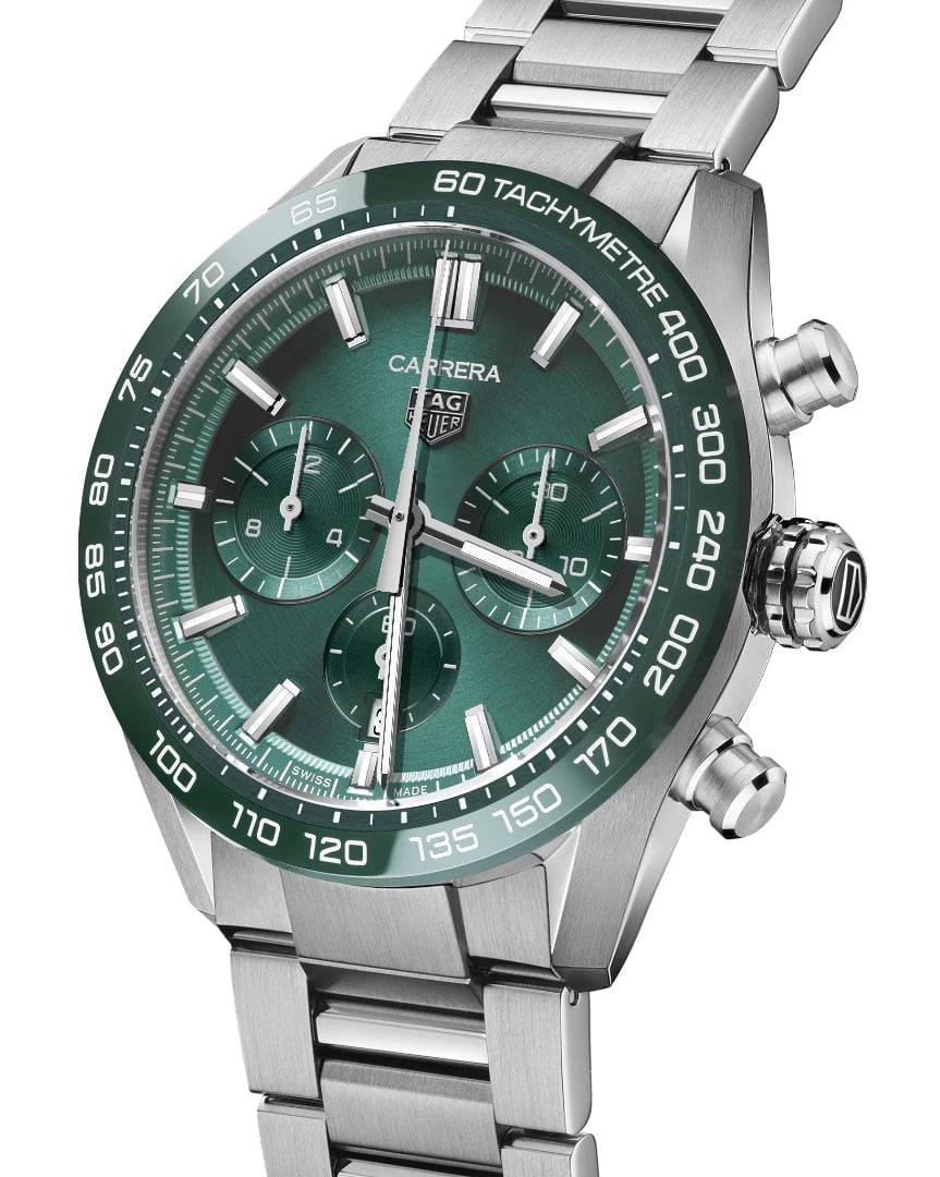 Tag Heuer Carrera Heuer 02 Automatic Chronograph Green 44mm CBN2A1N.BA0643