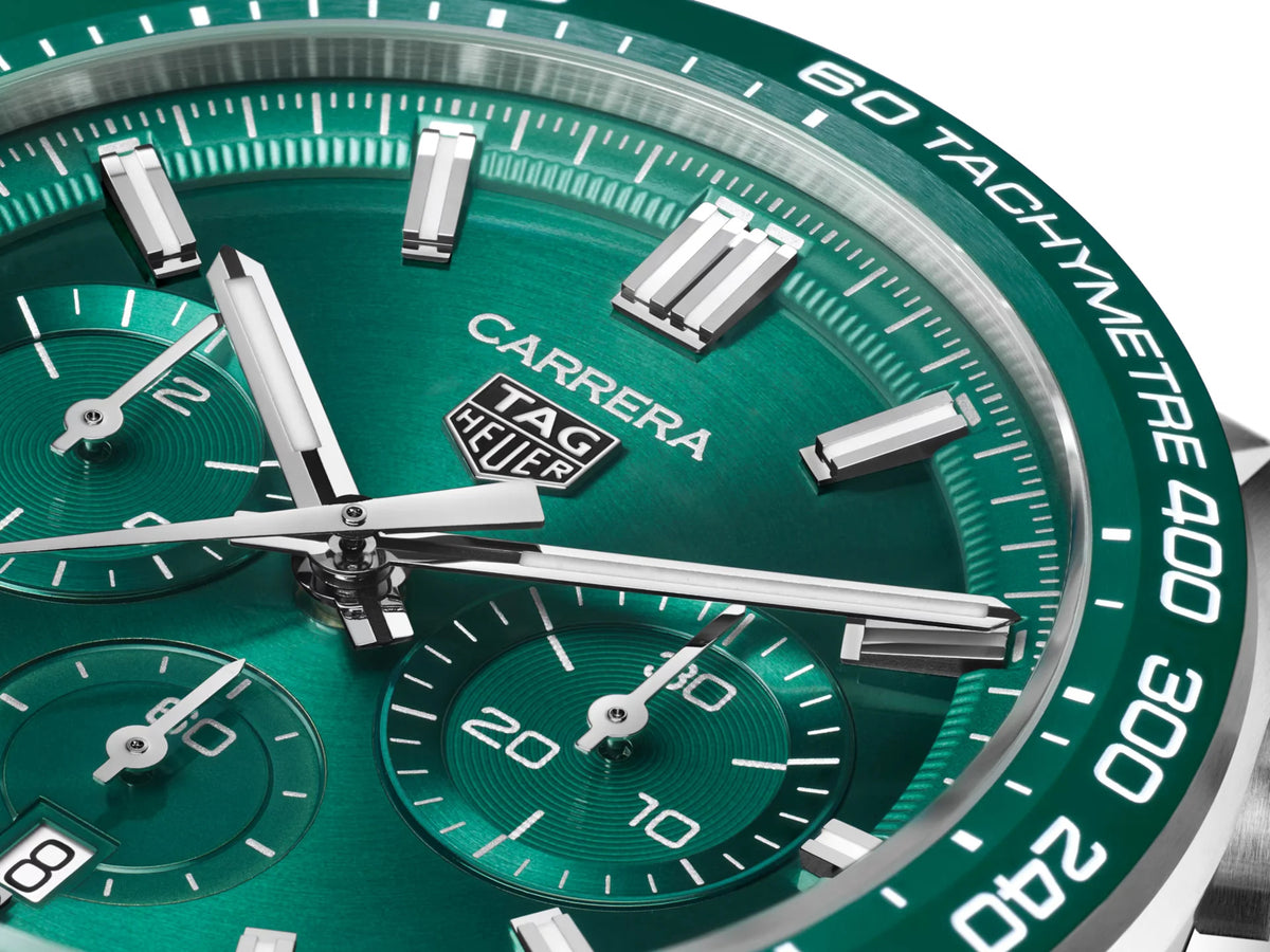 Tag Heuer Carrera Heuer 02 Automatic Chronograph Green 44mm CBN2A1N.BA0643