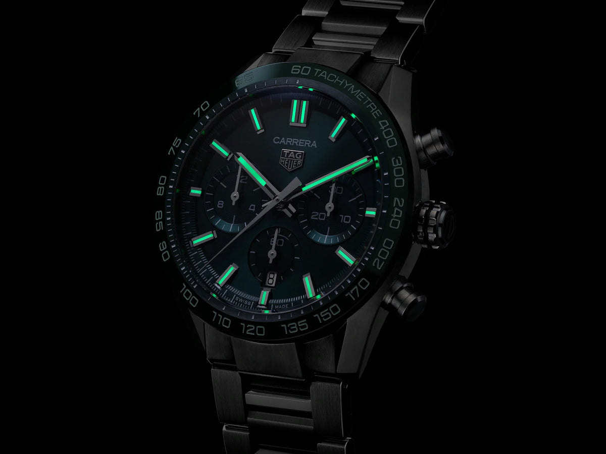 Tag Heuer Carrera Heuer 02 Automatic Chronograph Green 44mm CBN2A1N.BA0643