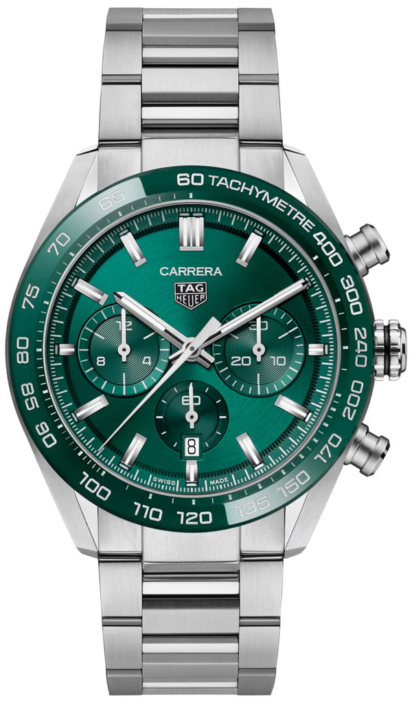 Tag Heuer Carrera Heuer 02 Automatic Chronograph Green 44mm CBN2A1N.BA0643