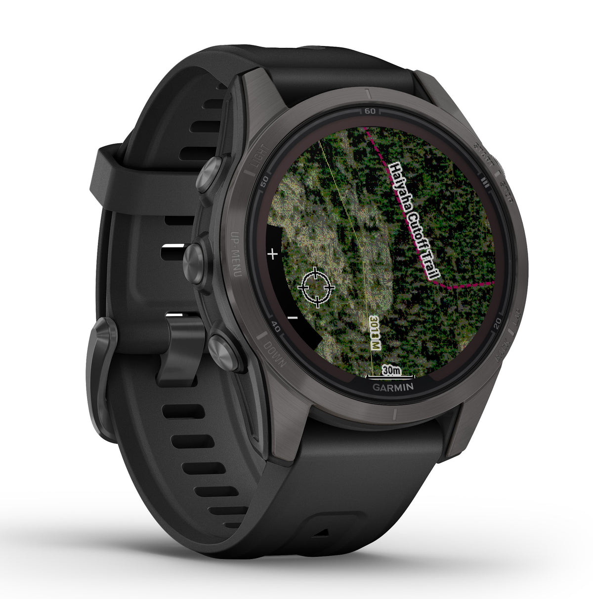 Garmin Fenix 7S Pro Sapphire Solar Carbon Grey Titanium 42mm Watch 010-02776-11