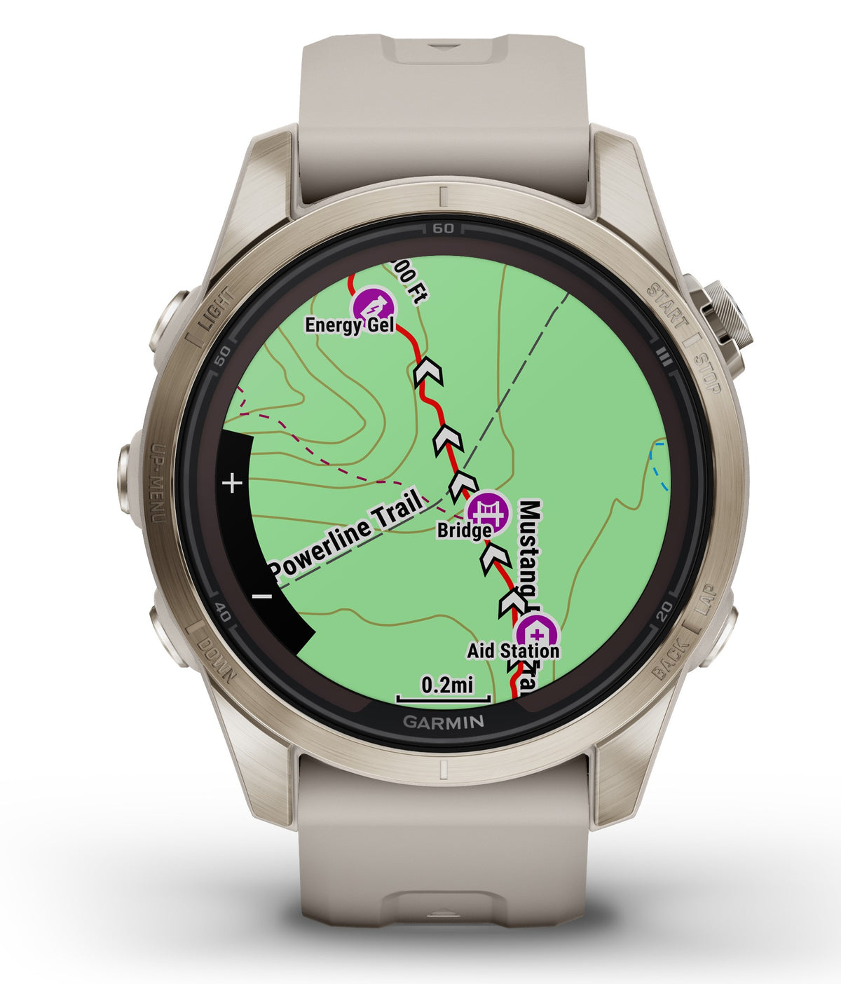 Garmin Fenix 7S Pro Sapphire Solar Soft Gold 42mm Watch 010-02776-15
