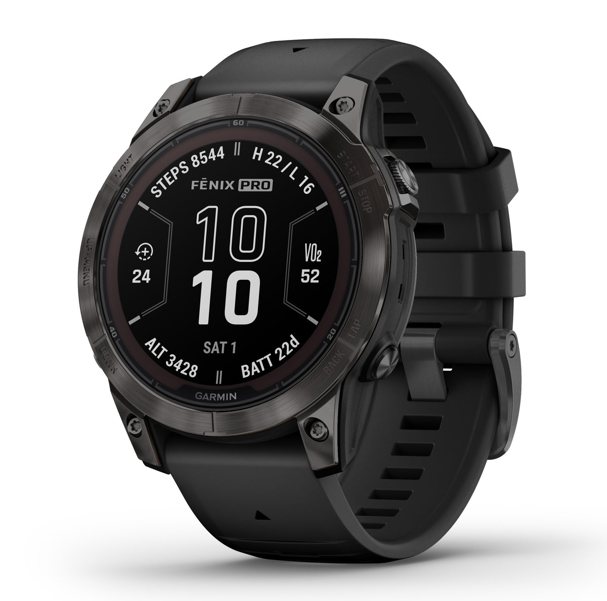 Garmin Fenix 7 Pro Sapphire Solar Carbon Grey Titanium 47mm Watch 010-02777-11