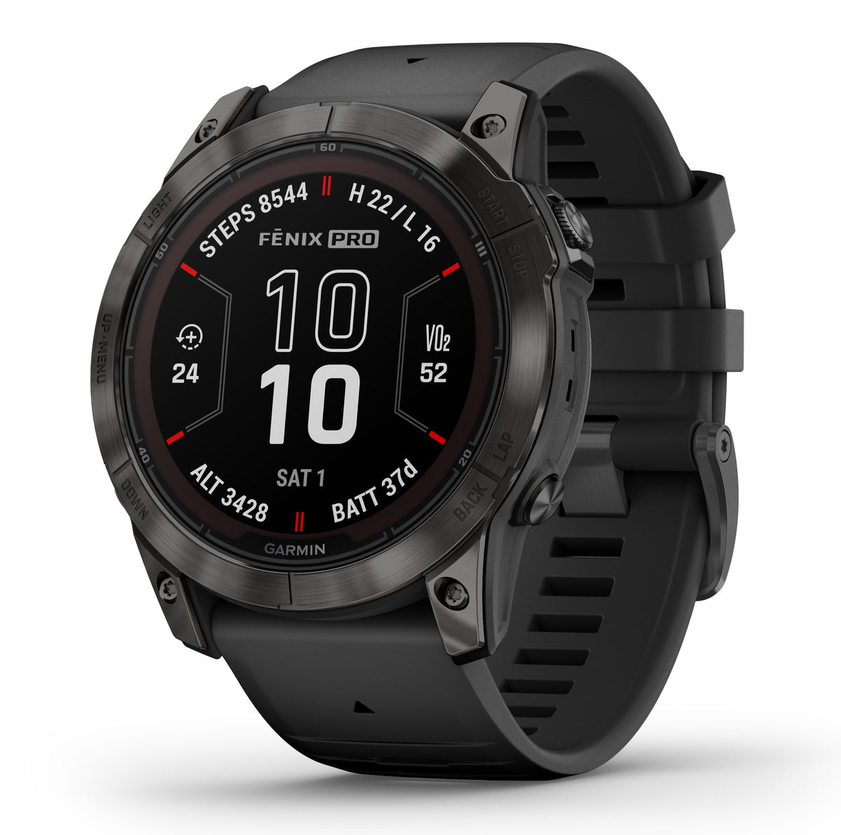 Garmin Fenix 7X Pro Sapphire Solar Carbon Grey Titanium 51mm Watch 010-02778-11