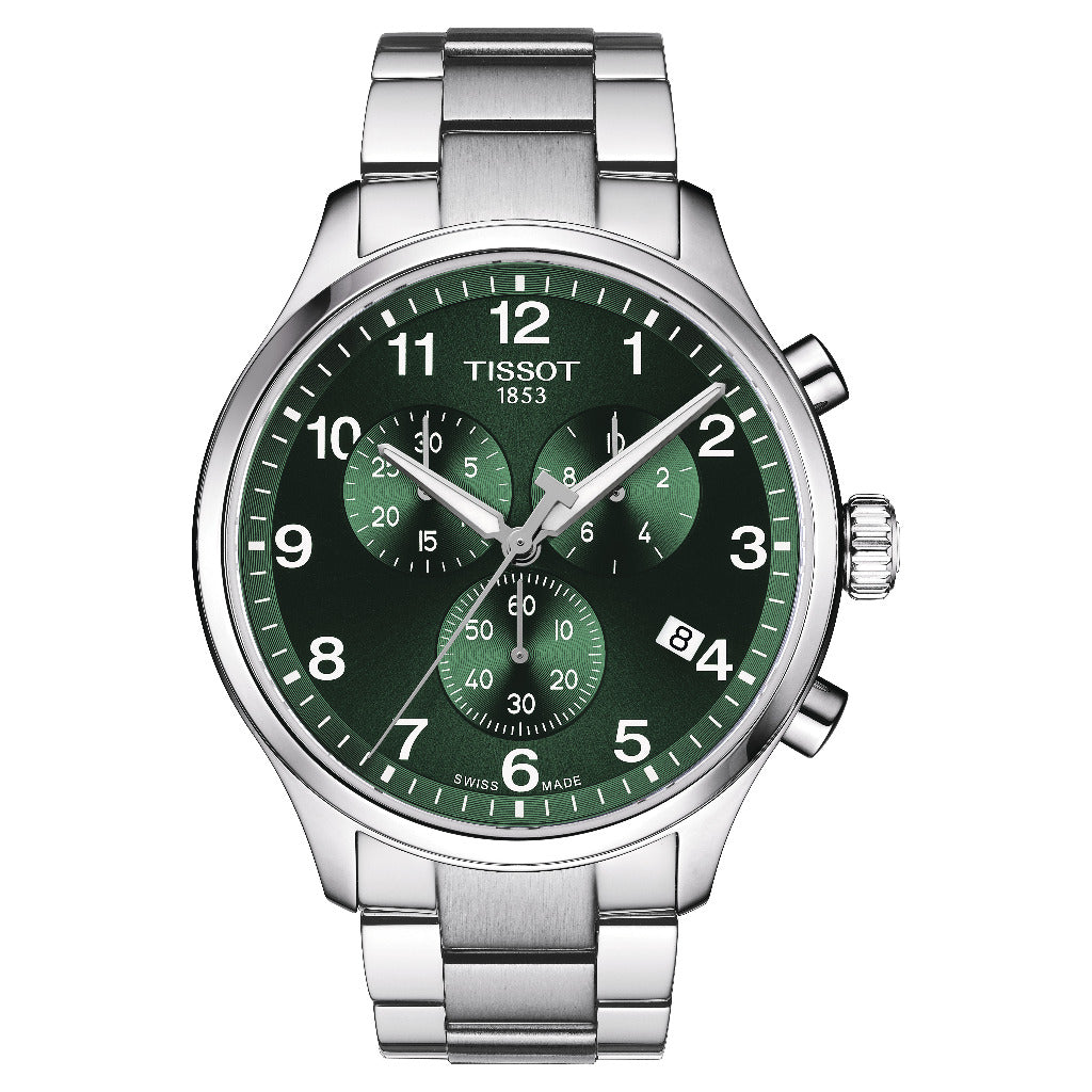 Tissot Chrono XL Classic Bracelet Green 45mm Watch T1166171109200