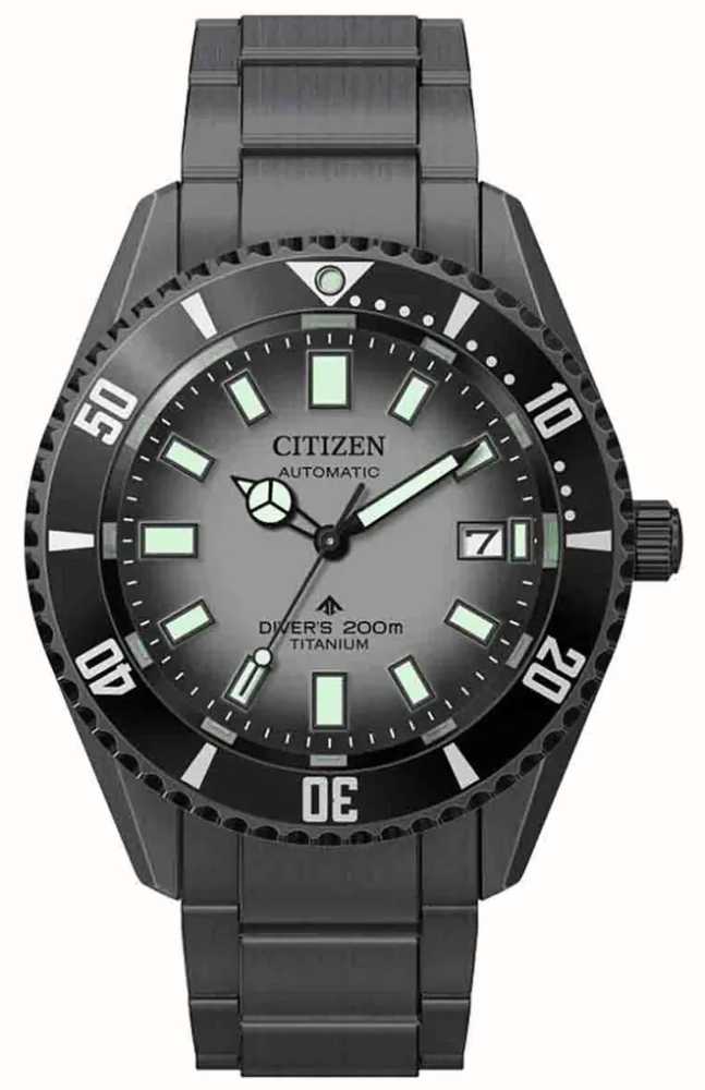 Citizen Automatic Promaster Diver Grey Super Titanium 41mm Watch NB6025-59H