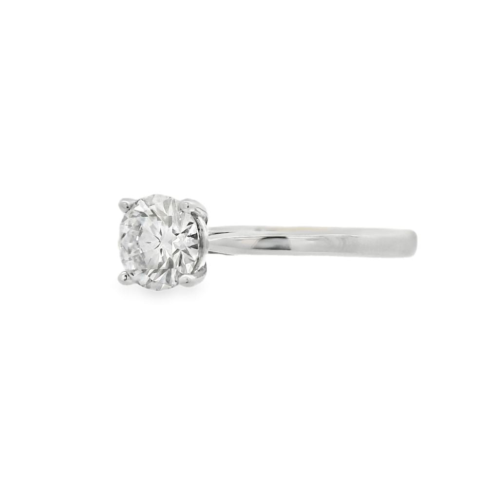 Hayes & Lake Round Single Stone 0.70ct Lab Grown Diamond, 9ct White Ring