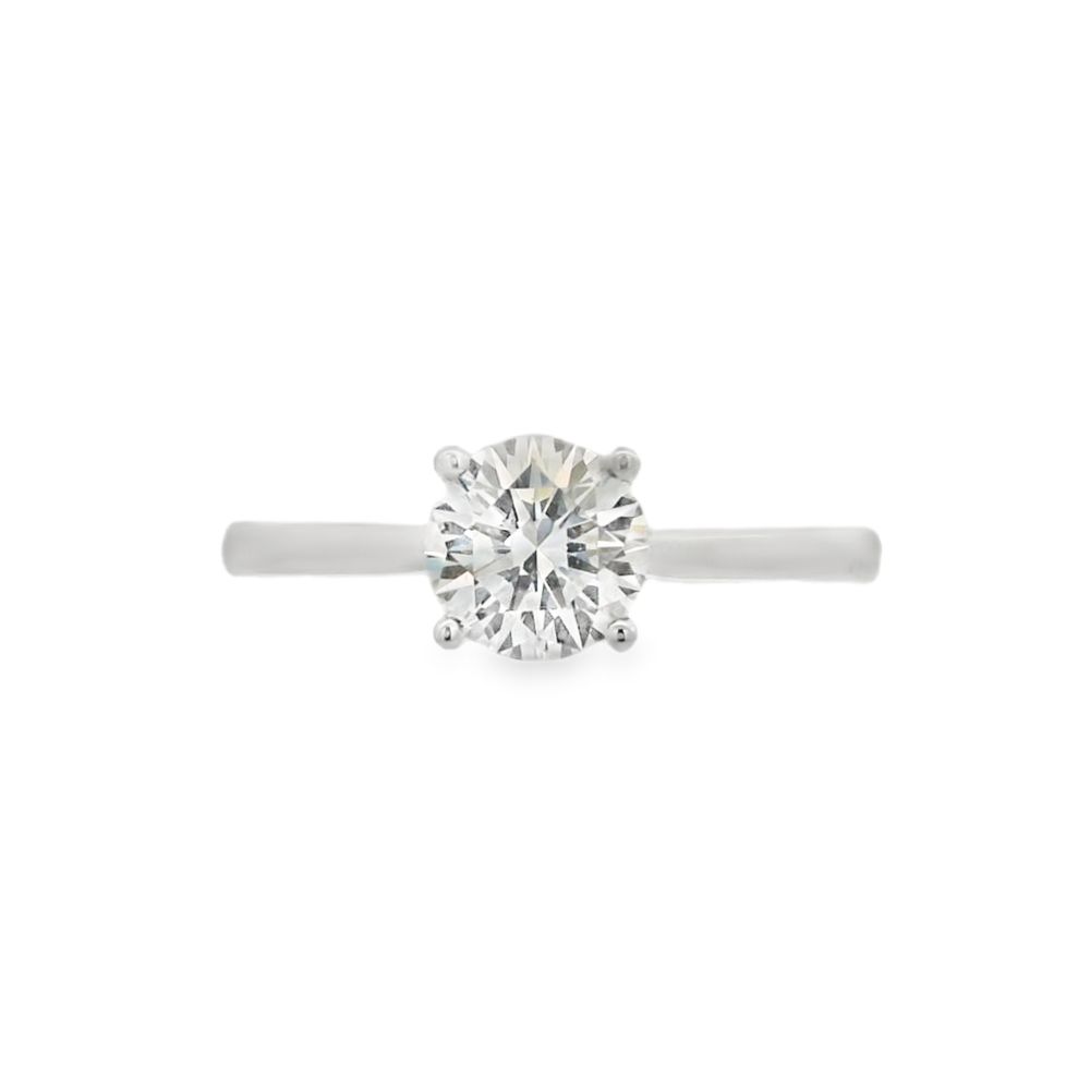 Hayes & Lake Round Single Stone 0.70ct Lab Grown Diamond, 9ct White Ring