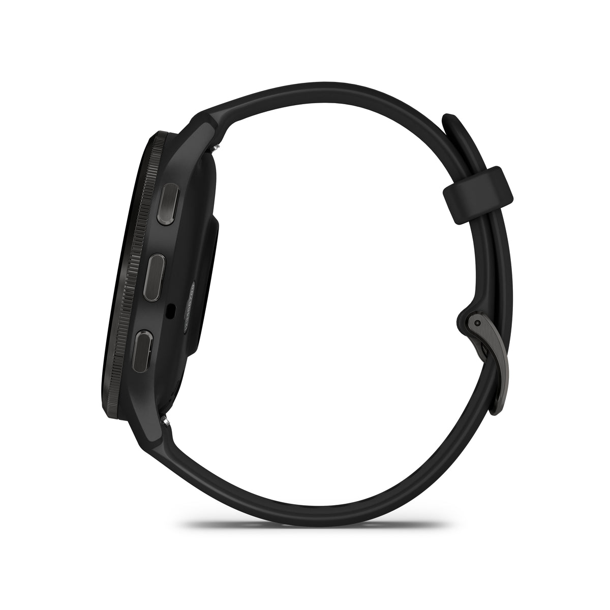 Garmin Venu® 3 Black Leather + Black Silicon Band, 45mm, Slate stainless steel bezel, Smartwatch