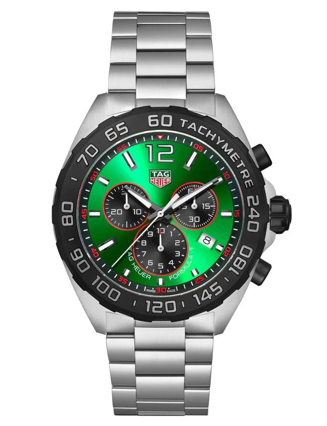 Tag Heuer Formula 1 Chronograph Green Steel 43mm CAZ101AP.BA0842