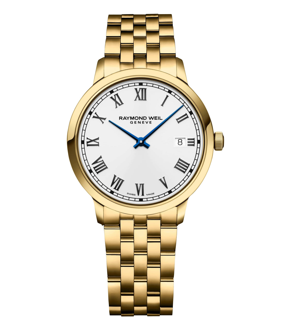 Raymond Weil Tocatta Gold PVD White Dial 39mm Watch