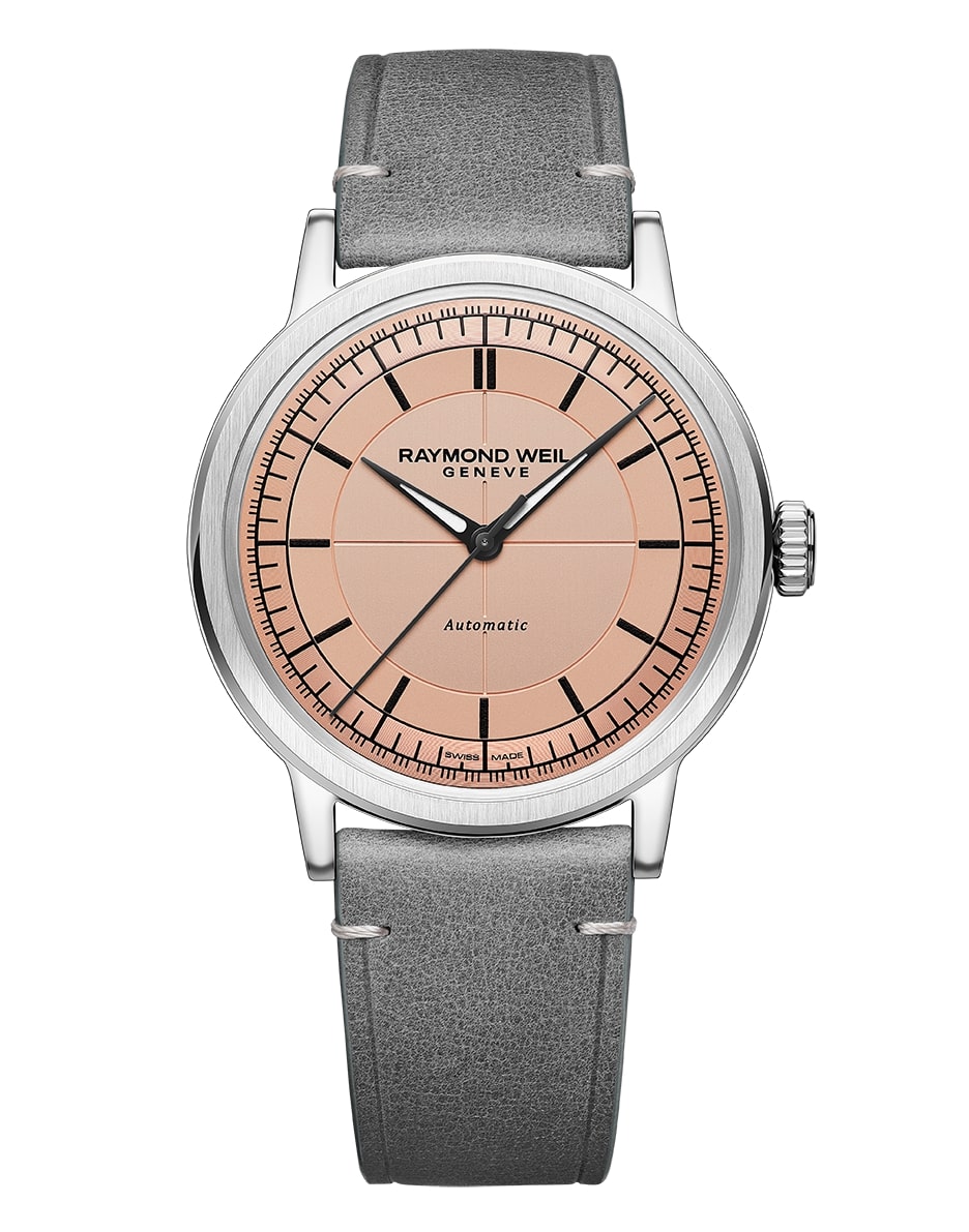 Raymond Weil Millesime Automatic Salmon Leather Strap 39.5mm Watch
