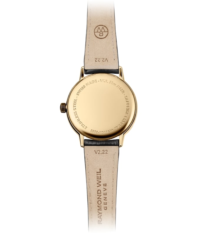 Raymond Weil Toccata Gold on Leather Strap 29mm Watch