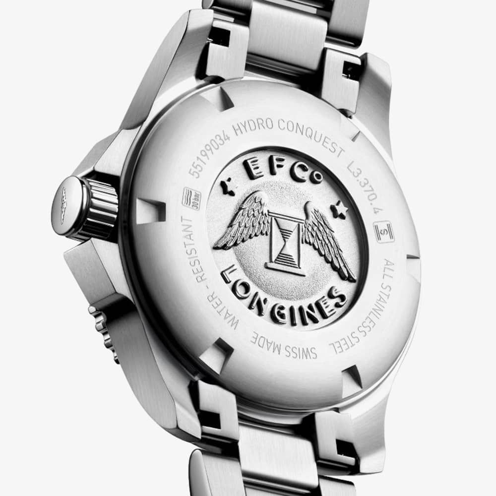 Longines HydroConquest Quartz Mother of Pearl Dot Diamond Dial 32mm Watch L3.370.4.87.6