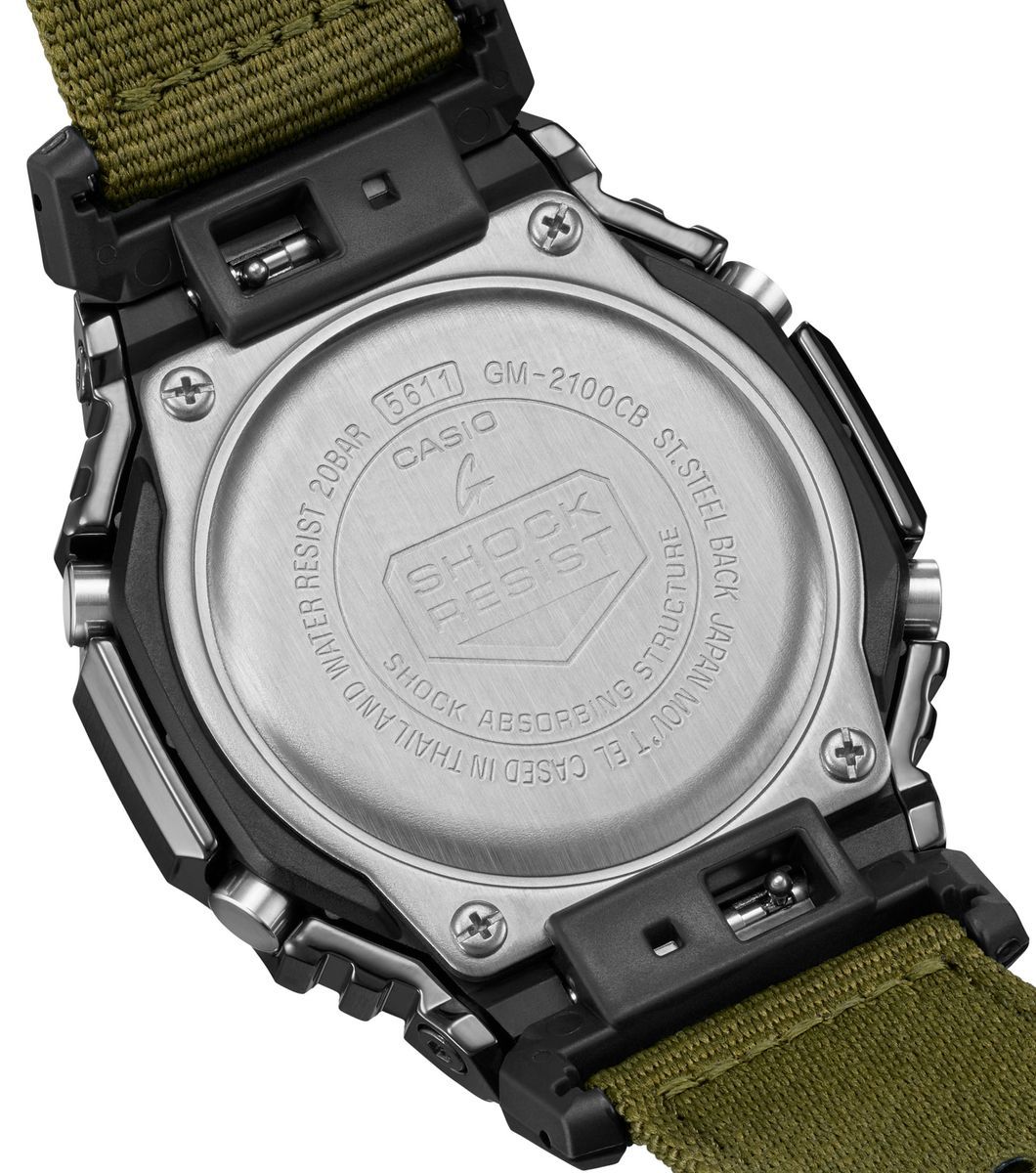 G- SHOCK Utility Metal Collection Octagonal Khaki GM-2100CB-3AER
