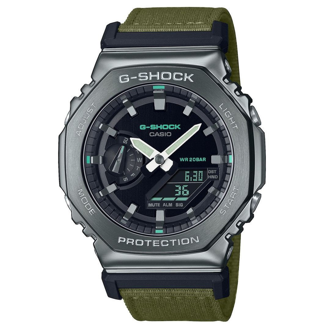 G- SHOCK Utility Metal Collection Octagonal Khaki GM-2100CB-3AER
