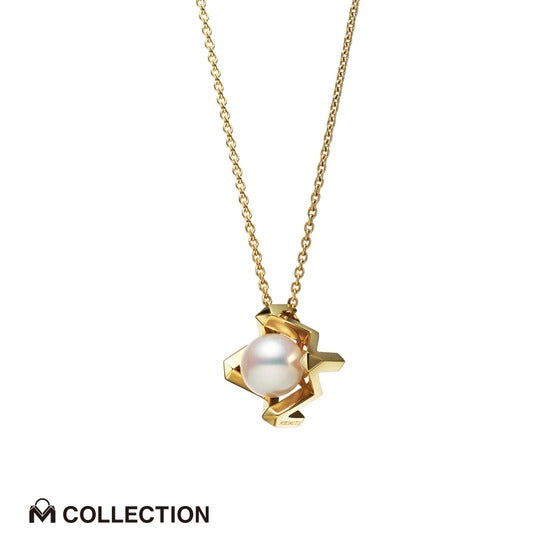 Mikimoto M Collection 18K Yellow Gold Pendant PP 20565 K
